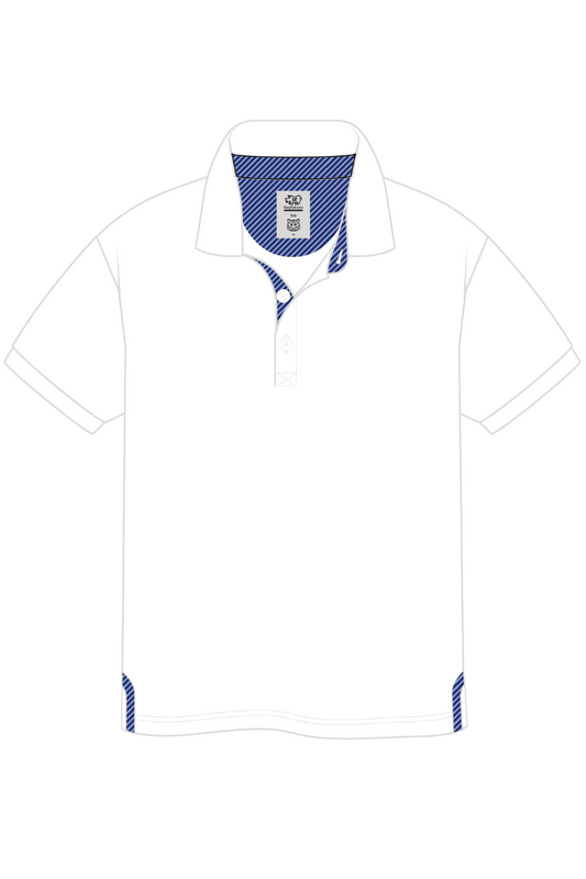 Blue-Striped Accent Men's Polo
